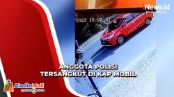 Anggota Polisi Tersangkut Kap Mobil dan Terseret saat Adang Warga yang Kabur di Aceh Utara