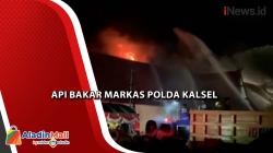 Kebakaran Landa Kantor Polda Kalsel, Sebagian Dokumen Hangus