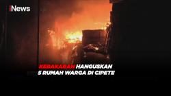 Kebakaran Hanguskan 5 Rumah Warga di Cipete