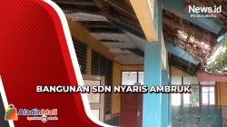 Bangunan SDN Dukuh Indramayu Nyaris Ambruk, Siswa Khawatir<
