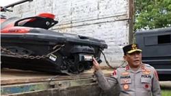 Polda Sumut Kerahkan 4 Tronton Angkut Barang Bukti Judi Online Apin BK, Ada 21 Unit Jetski