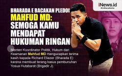 Infografis Mahfud Berdoa agar Bharada E Dapat Hukuman Ringan