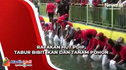 Meriahkan HUT Megawati dan PDIP, Kader Yogyakarta Isi dengan Tabur Bibit Ikan dan Tanam Pohon