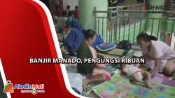 Banjir Mulai Surut, Warga Manado Tetap Bertahan di Pengungsian