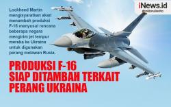 Infografis Perang Ukraina, Lockheed Martin Siap Tambah Produksi F-16