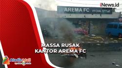 Demo Usut Tuntas Tragedi Kanjuruhan Ricuh, Massa Rusak Toko Resmi Arema FC