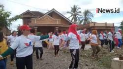 Ratusan Emak-Emak Tanggamus Ikut Senam Massal Bersama Kartini Perindo