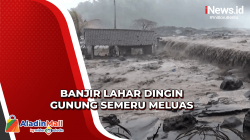 Hujan Deras, Banjir Lahar Dingin Gunung Semeru Meluas Rusak Kebun Sengon Warga
