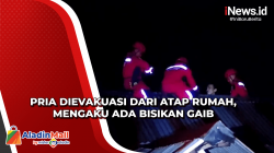 Ngaku Dapat Bisikan Gaib, Pria di Makassar Dievakuasi Paksa Tim Damkar di Atap Rumah