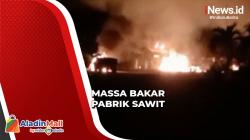 Warga Tewas Ditembak, Massa Bakar Pabrik Pengolahan Sawit di Way Kanan Lampung