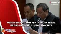 Penasihat Hukum Minta Majelis Hakim Bebaskan dan Pulihkan Hak Ricky Rizal