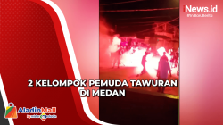 Terlibat Tawuran, 2 Kelompok Pemuda Saling Serang dengan Petasan dan Bom Molotov di Medan