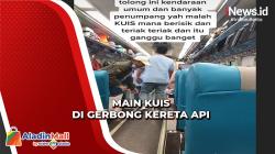Viral, Unggahan Penumpang Kereta Keluhkan Orang Main Kuis di Gerbong Kereta Api