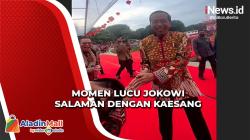 Viral, Raffi Ahmad Rekam Momen Lucu Jokowi Kaget Salaman dengan Kaesang