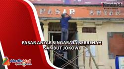 Jelang Kedatangan Presiden Jokowi di Pasar Anyar Singaraja, Petugas Bersihkan Lokasi