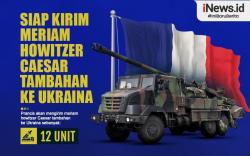 Infografis Prancis Siap Kirim Meriam Howitzer Caesar Tambahan ke Ukraina