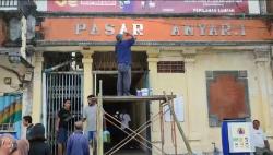 Dulu Kumuh, Pasar Anyar Singaraja Dibersihkan Jelang Kedatangan Jokowi