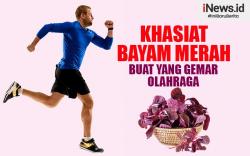 Infografis Khasiat Bayam Merah Buat yang Gemar Olahraga