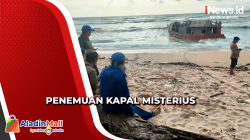 Kapal Tanpa Awak Terdampar di Pantai Parang Ireng Banyuwangi, Polisi Selidiki Identitasnya