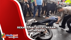 Rekonstruksi Ulang Kecelakaan Mahasiswa UI di Jagakarsa, Polisi Peragakan 9 Adegan