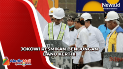Resmikan Bendungan Danu Kerthi Buleleng, Presiden Berikan Kuis Berhadiah pada Siswa yang Hadir