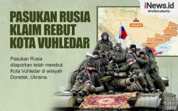 Infografis Rusia Klaim Rebut Kota Vuhledar dari Ukraina