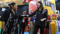 Kunjungi TRAVEX 2023, Wamenparekraf Angela Tanoesoedibjo Bertemu Pelaku Ekonomi Kreatif