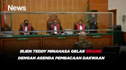 Irjen Teddy Minahasa Gelar Sidang dengan Agenda Pembacaan Dakwaan
