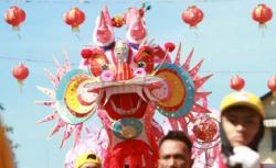 Prosesi Naga Buka Mata di Pontianak, Ribuan Orang Hadir di Kelenteng Kwan Tie Bio