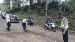 Pengendara Motor asal Karawang Tewas Tertimpa Pohon Tumbang di Lembang KBB<