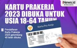  Infografis Kartu Prakerja 2023 Dibuka untuk Usia 18-64 Tahun  