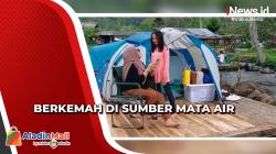 Keseruan Berkemah di Subang Sambil Berswafoto dalam Air