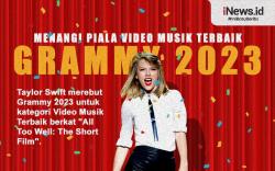 Infografis Taylor Swift Rebut Piala Video Musik Terbaik di Grammy 2023