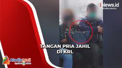 Viral! Video Aksi Tangan Jahil Pria di Gerbong Kereta, Diduga Coba Melakukan Pelecehan Seksual