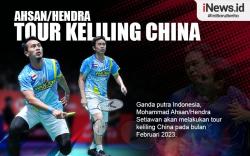 Infografis Ahsan/Hendra Tour Keliling China Bulan Ini
