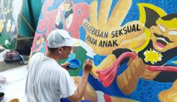 Peringati Hari Pers Nasional, Jurnalis Lintas Selatan Malang Gelar Lomba Mural
