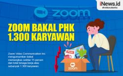 Infografis Zoom Bakal PHK 1.300 Karyawan
