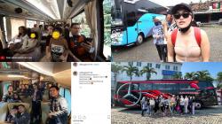 5 Artis Indonesia Pilih Liburan Naik Bus, Fobia Pesawat Sophia Latjuba Carter 1 Bus