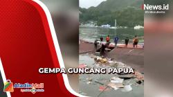 Gempa Papua Akibatkan Rumah Makan Terapung Roboh