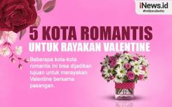Infografis Kota Romantis untuk Rayakan Valentine Bersama Pasangan