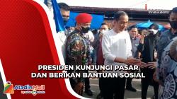 Presiden Kunjungi Pasar Batuphat Timur dan Berikan Bantuan Sosial ke Masyarakat
