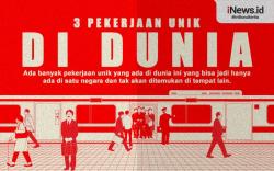 Infografis 3 Pekerjaan Unik di Dunia