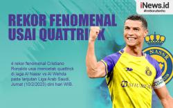 4 Rekor Fenomenal Cristiano Ronaldo usai Quattrick di Liga Arab Saudi