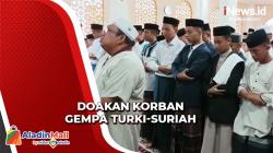 Doakan Korban Gempa Turki-Suriah, Ratusan Santri Ponpes Yatim Piatu di Lampung Gelar Salat Gaib