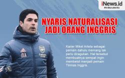 Infografis Mikel Arteta Nyaris Naturalisasi demi Bela Inggris