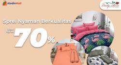 Berburu Sprei di AladinMall Yuk, Mumpung Ada Diskon s.d 70% + Gratis Ongkir!