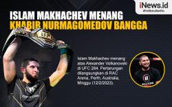 Infografis Khabib Nurmagomedov Bangga Lihat Islam Makhachev Menang UFC 284