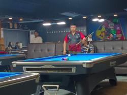 Atlet ESBE Rizky Juara Borneo 9 Ball Open Bacoot feat Carabao Billiards Indonesia