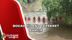 Terseret  Arus Banjir Saat Ambil Bola dalam Selokan, Bocah SD di Lombok Hilang
