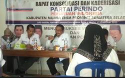Jelang Pemilu, DPD Perindo Muara Enim Perkuat Struktur hingga Tingkat Ranting <